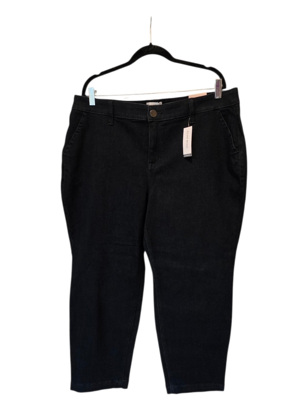 New Lane Bryant Black Ankle-Length Jeans Size 20S